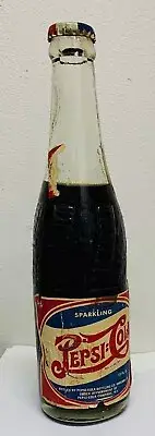Full 12 Oz. 1950’s R&B Pepsi Cola Soda Bottle, Oakland