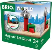 Brio 33754 Magnetic Bell Signal 3+ Wooden Railway Toy Trains in Box New!