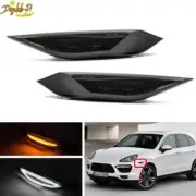 For 11-14 Porsche Cayenne 958 Smoked LED Switchback DRL Side Marker Signal Light (for: Porsche)
