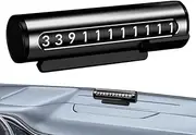 Parking Number Plate | Rolling Phone Number Card License Plate,Fade Resistant Windshield Display for Daily Life, Camping