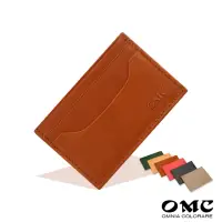 在飛比找momo購物網優惠-【OMC‧植鞣革】橫式卡片夾悠遊卡夾94040(6色)