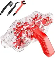 Cycle Chain Cleaner, Bikes Chain Scrubber Cleaning Kit, Bicycle Cleaning Brush Tool for Drivetrain, Cassette, Sprockets, for Mountain and Road Bikes (Set A)