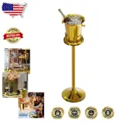 Removable Stainless Steel Ice Bucket with Heavy Base - Perfect for Entertaining