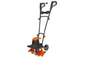 PLANTCRAFT Electric Rotary Hoe Garden Tiller Soil Cultivator, Adjustable Depth, 6 Tines