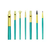 Royal MENTA Synthetic WHT Angular Round Bright Filbert Flat Fan Brush 38 Series