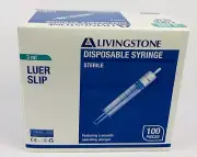 100pcs/box 3ml Livingstone Syringe Sterile Luer Slip without needle, Fits all