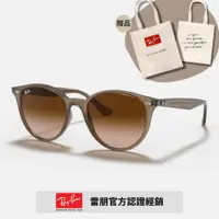 在飛比找PChome24h購物優惠-【RayBan 雷朋】圓形膠框太陽眼鏡(RB4305F-61