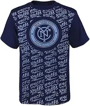 Outerstuff New York City FC Youth Boys Size Exemplary Team Logo T-Shirt