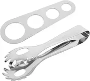 Pasta Clamp Spoon Server Tool Set Non-Stick Spaghetti Fork Spoon Noodle Serving Utensils Kitchen Tongs for Oval Pasta Pot