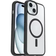 OtterBox React MagSafe Apple iPhone 16e/ iPhone 15/ iPhone 14/ iPhone 13 (6.1') Case Black Crystal (Clear/Black) - (77-98203), 7 Years Warranty 77-98203
