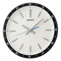 在飛比找PChome24h購物優惠-SEIKO 精工 立體時標 滑動式靜音造型掛鐘 QXA802