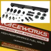 Raceworks ALY-033BK Fuel rail for Nissan S13 180SX SILVIA SR20 Top feed