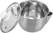 KOCKSHION Stainless Steel Oil Separator Pot Kitchen Grease Container for Soup Gravy Filtering Kettle with Convenient Pouring Design for Healthy Cooking and Moms