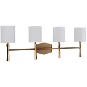 Craftmade 16032SB4 Chatham 4 Light 32 inch Satin Brass Vanity Light Wall Light