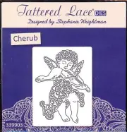 TATTERED LACE Cutting Die - CHERUB with VIOLIN - Valentine