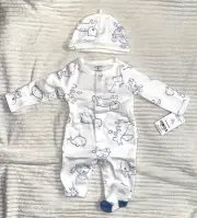 Carters Preemie Newborn 3 PC Homecoming Set Blue Baby Boy Reborn Doll