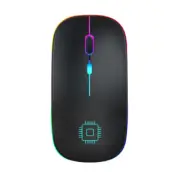 2.4Ghz Rechargeable Wireless Mouse USB Receiver With LED For PC