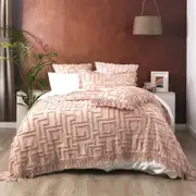 Renee Taylor Riley Blush Vintage Washed Coverlet Set