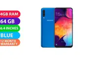 Samsung Galaxy A50 (64GB, Blue) - Grade (Excellent)