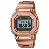 在飛比找蝦皮商城優惠-【CASIO】G-SHOCK 全玫瑰金不鏽鋼方塊錶 太陽能電