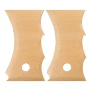 2pcs Pottery Ribs Trimming Tools Beech Pottery Profile Big Wave Pattern Design