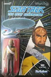 Star Trek The Next Generation WORF Action Figure Super7 ReAction UNPUNCHED