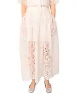 Maje Floral Guipure Maxi Skirt