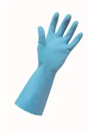 Edco Merrishine Rubber Gloves Silverlined - Blue (5 Pairs)