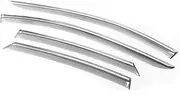 QVQOCUKS Car Window Visors Compatible for Mazda CX-5 CX5 CX 5 KF 2017~2025 Rain Guard Deflector Windshields Awning Trims Auto Accessories(Transparent)