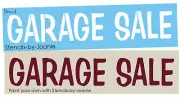 Stencil Garage Sale Country Family Rummage Yard Church Summer DIY Sign You Paint