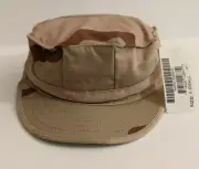 Military Army Camo Camouflage Desert SPM1C1-07-D-N006 Flat Cap Hat X-Small NWT