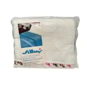 Vtg St. Mary’s Fantasy Floral Thermal Blanket White 72 x 90 Twin or Double Bed