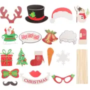 19 Pcs Christmas Stocking Stuffers Christmas Photo Props Xmas Photo Booth Prop