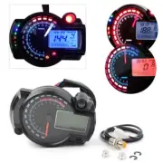 LCD Digit 15000rpm Motorcycle Speedometer Tachometer Gauge Odometer Universal