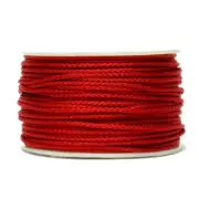 Micro Cord Imperial Red 125 FT USA MADE & SELLER same day shipping