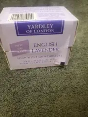 2 Yardley English Lavender Soap Bar 4.25 oz Lighter Fragrance Vintage (b10)