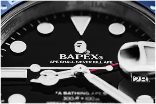 A BATHING APE TYPE 2 BAPEX 手錶 藍黑 藍紅 兩色。太陽選物社