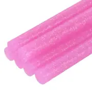 Mini Hot Glue Sticks for Glue Gun 0.27-inch x 4-inch Glitter Pink 6pcs