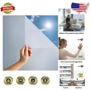 Frosted Static Cling Window Privacy Film 25.83 Sq Ft - Easy Install & Remove