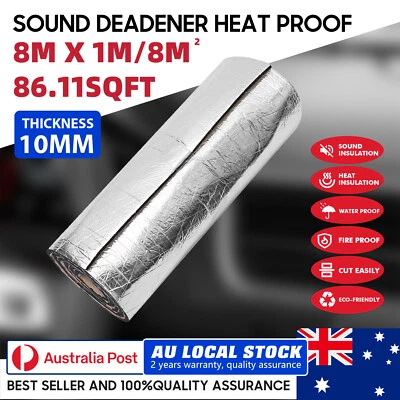 8Sqm Sound and Heat Proofing Car Sound Deadener Insulation Underlay Mat (for: Fiat)