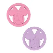 Disney Baby Minnie Mouse Silicone Teether 2-Pack
