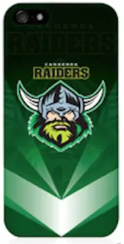 Canberra Raiders NRL iPhone 5 Gel Mobile Phone Cover * Screen Protector