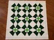 Shamrocks Lap or Baby Quilt Top