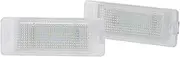 Yurefax 2Pcs White License Plate Light Number Plate Lamp, for Opel, Astra F 1992-1998 For Calibra 1989-1997 License Plate Light