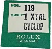 Genuine New Rolex Part No 25-119 Acrylic Oyster XTAL Cyclop Crystal