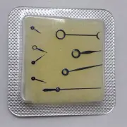Polished Blue Watch Hands Without Lume Replacement for ETA 7750 7751 Movement