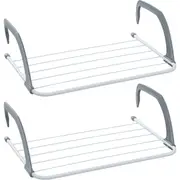 2PK Boxsweden Airer 6 Rails Door Hanging Laundry Dry Rack Clothes Hanger Stand