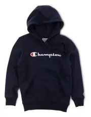 [Champion] Script Hoodie in Navy