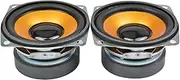 PMGMZPGPMA 2Pcs 4 Ohm 5W Audio Speaker 2.5 Inch 66mm Full Range Rubber Cone Square Loudspeaker DIY Home Theater Sound System Bookshelf Stereo