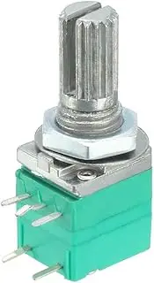 uxcell RV097NS 10K Ohm Variable Resistors Single Turn Rotary Carbon Film Taper Potentiometer